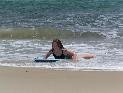 Ruby in the surf at the Gold Coast