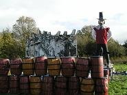 Guy and some of his barrels