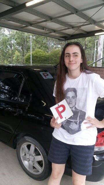 Olivia passes her test